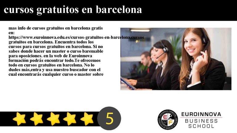 Cursos Gratuitos Consulado Ecuador Barcelona 2019